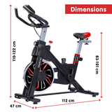 Powertrain RX-600 Exercise Spin Bike Cardio Cycle - Red BKE-RX-600-RD