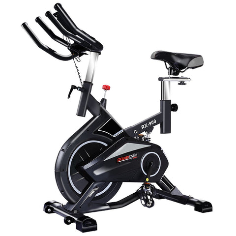 Powertrain RX-900 Exercise Spin Bike Cardio Cycling - Silver BKE-RX-900-SL