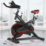 Powertrain RX-200 Exercise Spin Bike Cardio Cycling - Red BKE-YB-RX-200-RD