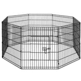 i.Pet 2x30" 8 Panel Dog Playpen Pet Fence Exercise Cage Enclosure Play Pen PET-DOGPLAYPEN-30X2