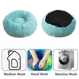 Pet Dog Bed Warm Plush Round Comfortable Nest Comfy Sleeping kennel Green M 70cm V360-PTDB0000-VG-M