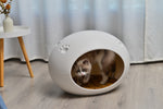 YES4PETS Medium Cave Cat Kitten Box Igloo Cat Bed House Dog Puppy House White V278-BP228-CAT-NEST-WHITE