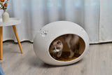 YES4PETS Medium Cave Cat Kitten Box Igloo Cat Bed House Dog Puppy House White V278-BP228-CAT-NEST-WHITE