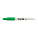 SHARPIE Permanent Marker Fine Point Green UPC Box of 12 V177-D-SH30034