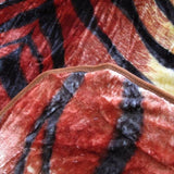 375gsm 1 Ply Animal Print Faux Mink Blanket Queen 200x240 cm Tiger V442-BZO-BLANKET-375ANIMALTIGER-RED-QS