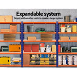 Giantz 1.8M Garage Shelving Warehouse Rack Pallet Racking Storage Shelve Blue WR-E-12X18-BO