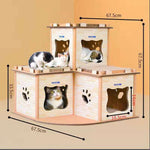 YES4PETS Cat Cardboard House Tower Condo Scratcher Pet Post Pad Mat Furniture V278-CP-178-CAT-CARDBOARD