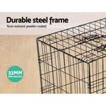 i.Pet 42" Dog Cage Crate Large Kennel 3 Doors PET-DOGCAGE-42