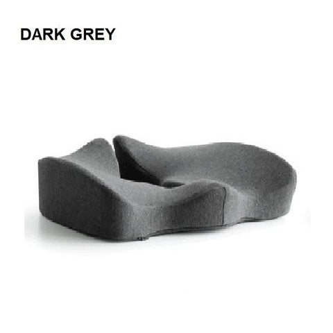 Premium Memory Foam Seat Cushion Coccyx Orthopedic Back Pain Relief Chair Pillow Office Dark Grey V255-P-SEAT-DG