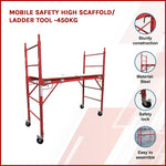 Mobile Safety High Scaffold / Ladder Tool -450KG V63-821203