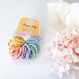 MANGO JELLY Kids Hair Ties - Silky Pop Pastel - Six Pack V659-HT-3CM-30P-SILKYPOP-PASTEL-6-L