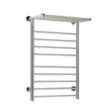 Devanti Electric Heated Towel Rail Rack 14 Bars Wall Mounted Clothes Dry Warmer TW-C-WALL-L