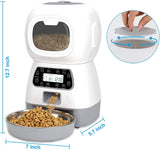 YES4PETS 3.5L Visible Automatic Digital Pet Dog Cat Feeder Food Bowl Dispenser V278-PF-125-FEEDER-6009-0573