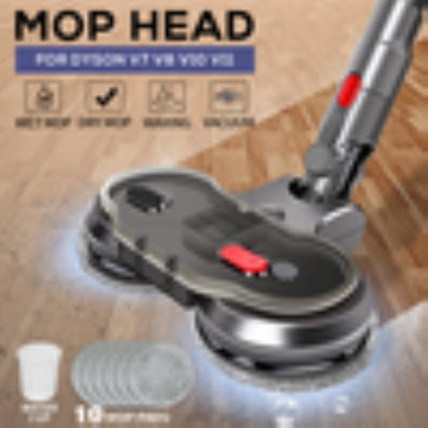 Electric Motorised Mop Head for Dyson V7 V8 V10 V11 V15 Cordless Vacuum Cleaners V201-BBZ2000BL8AU2