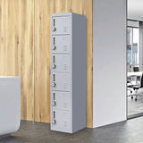 6-Door Locker for Office Gym Shed School Home Storage V63-832711