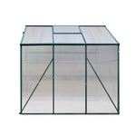 Greenfingers Greenhouse 1.9x1.9x1.83M Aluminium Polycarbonate Green House Garden Shed GH-ALU-190X190-GN-AB