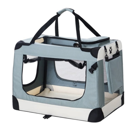 i.Pet Pet Carrier Soft Crate Dog Cat Travel 90x61CM Portable Foldable Car 2XL PET-CARRIER-2XL-BL