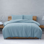 Ardor South Coast Pale Blue Embossed Quilt Cover Set Queen V442-INT-QUILTCS-SOUTHCOAST-BLUE-QS