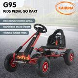 Kahuna G95 Kids Ride On Pedal-Powered Go Kart - Red CAR-PB-9588A-RD