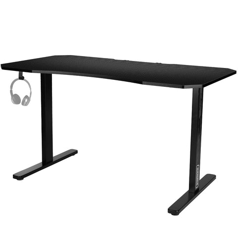 OVERDRIVE Gaming Desk 139cm PC Table Setup Computer Carbon Fiber Style Black V219-FURGAMOVDAD41