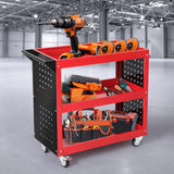 Traderight Portable Tool Trolley Cart Workshop Trolly Red 150KG Maxload HW0199-RD-WAISTBAND
