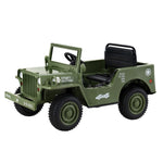 Rigo Kids Electric Ride On Car Jeep Military Off Road Toy Cars Remote 12V Olive RCAR-ARMYJEP-OL