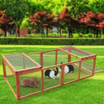 Furtastic Rectangular Wooden Chicken Coop & Rabbit Hutch WCC-JOY-001-REC