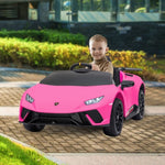 Lamborghini Performante Kids Electric Ride On Car Remote Control Pink CAR-LAM-PK