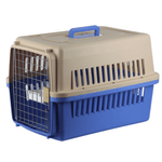 YES4PETS New Medium Dog Cat Rabbit Crate Pet Carrier Cage With Bowl & Tray Blue V278-FC-610-W-BOWL-TRAY-BLUE