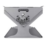 Grillz Fire Pit BBQ Grill Steel FPIT-BBQ-STEEL