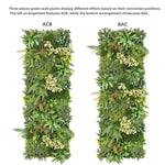 YES4HOMES 3 Artificial Plant Wall Grass Panels Vertical Garden Foliage Tile Fence 50X50 CM V278-CCGK004-ABC-RHEA