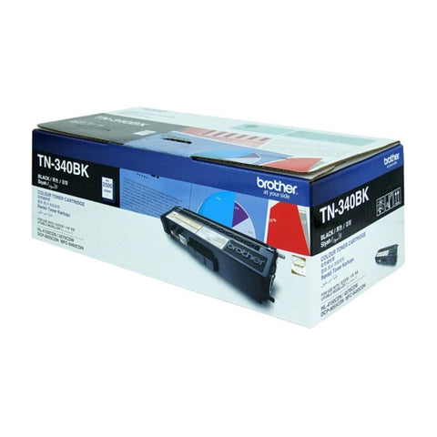 BROTHER TN-340BK Colour Laser Toner - Standard Yield Black, HL-4150CDN/4570CDW, DCP-9055CDN, V177-D-BN340B