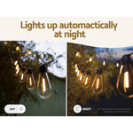 17m Solar Festoon Lights Outdoor LED String Light Christmas Party Decor LIGHT-B-SOLAR-ST64-15-WW
