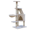 YES4PETS 120 cm Multi level Cat Kitten Scratching Post Tree-Beige V278-CT120-BEIGE