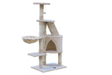 YES4PETS 120 cm Multi level Cat Kitten Scratching Post Tree-Beige V278-CT120-BEIGE