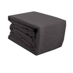 Ramesses Egyptian Cotton Flannel Sheet Set Charcoal Single V442-KIT-SHEETS-EGYPTIANFLANNEL-CHARCOAL-SB