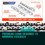 24 Baumr-AG Chainsaw Chain 24in Bar Replacement Suits 72CC 76CC 82CC Saws V219-CHNCHABMRA24S