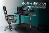 OVERDRIVE Gaming Desk 139cm PC Table Setup Computer Carbon Fiber Style Black V219-FURGAMOVDAD41