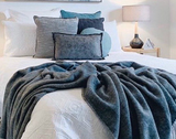 Chiswick Throw - Merino Wool/Cashmere - Charcoal V164-CH4