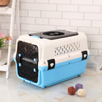 YES4PETS Medium Dog Cat Crate Pet Rabbit Carrier Travel Cage With Tray & Window Blue V278-BP271-M-CAGE-BLUE