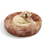 Pawfriends Dog Cat Pet Calming Bed Warm Soft Plush Round Nest Comfy Sleeping Cave 120cm V360-PTDB0013-BN-XL