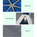 Instahut Gazebo2x2m Marquee Wedding Party Tent Outdoor Camping Mesh Wall Canopy Shade Gazebos Navy GAZEBO-WED-C-FG-222-NA