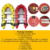 2.3m Inflatable Dinghy Boat Tender Pontoon Rescue- Red V213-IFB01-RED23