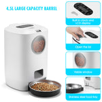 YES4PETS 4.5L Visible Automatic Digital Pet Dog Cat Feeder Food Bowl Dispenser V278-PF-122-FEEDER