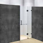 90 x 200cm Wall to Wall Frameless Shower Screen 10mm Glass By Della Francesca V63-831271