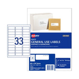 AV Gen Lbl L7157GU 33Up Pk100 DS-AV938200