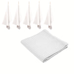 Rans Set of 6 Cotton Waffle Tea Towels 50x70 cm - White V442-RAN-TEAT-LONDONWAFFLE-WHITE-RE