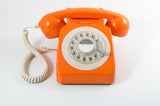 GPO RETRO GPO 746 ROTARY TELEPHONE - ORANGE V177-IW-GPO-ROTY-ORG