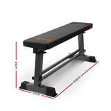 Everfit Weight Bench Flat Bench Press Home Gym Equipment 300kg Capacity FIT-BENCH-FLAT