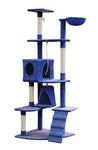 YES4PETS 193cm Cat Scratching Tree Post Sisal Pole Scratching Post Scratcher Tower Condo Blue V278-CT193-BLUE